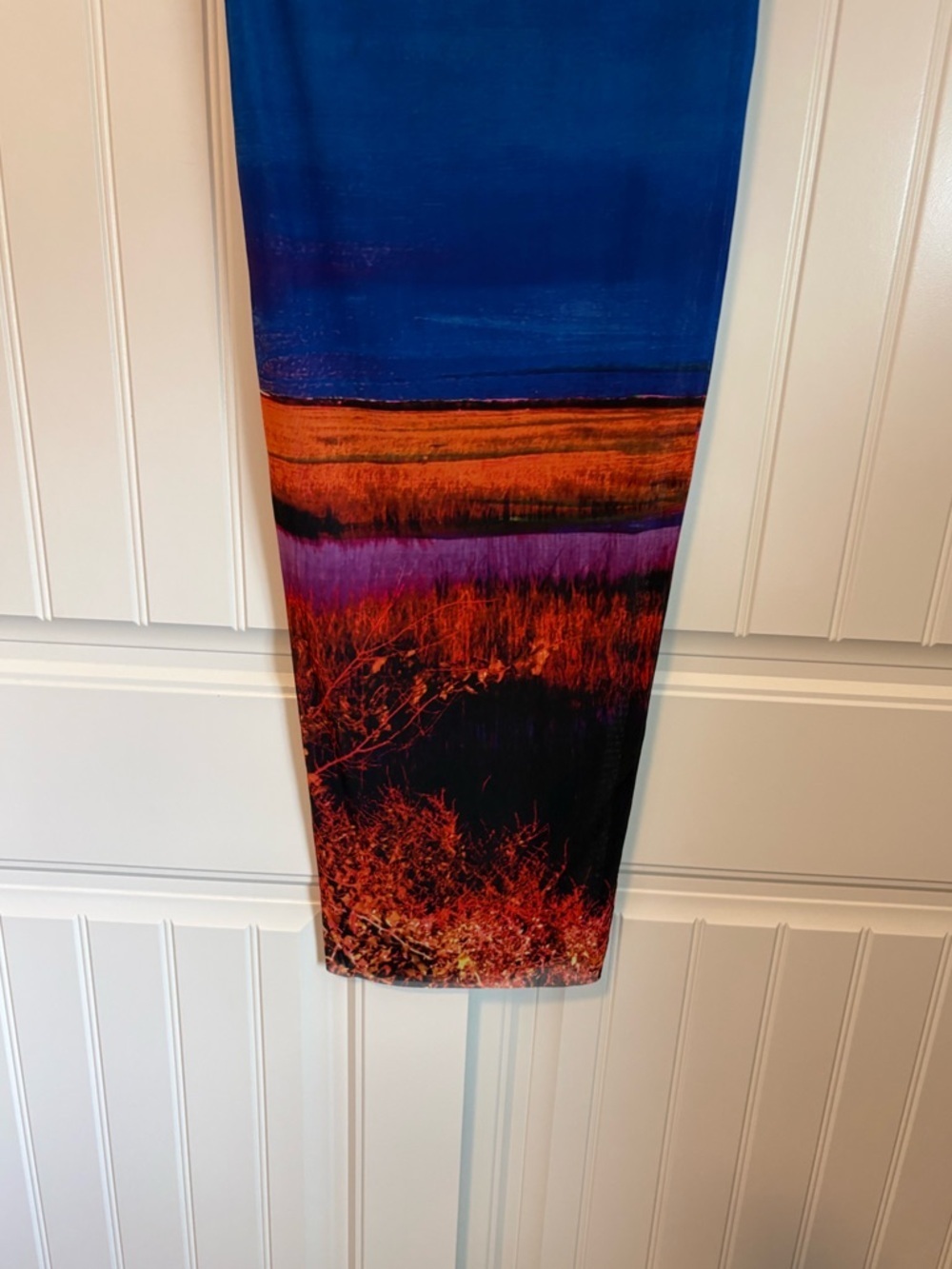 Louisa Ballou Printed Mesh Maxi Skirt Like New Swim Cover Size Large — image 3 of 8